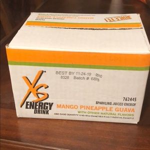 Xs Sparkling Juiced Energy Mango Pineapple Guava,